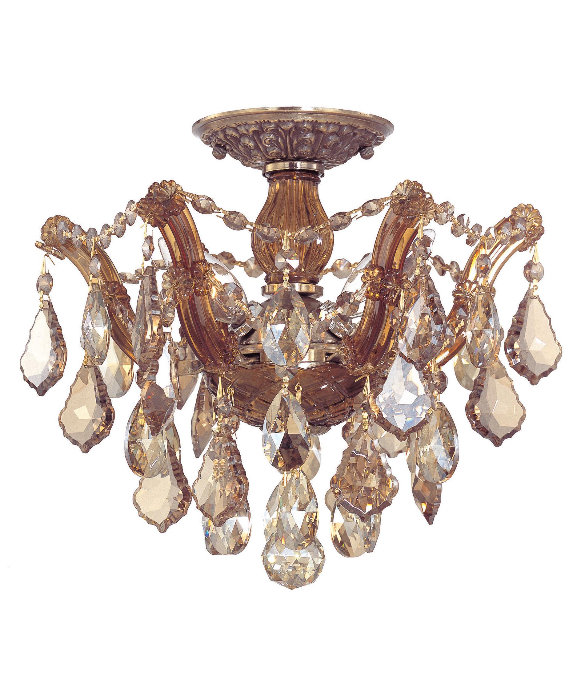 crystorama 4430 maria theresa 14 inch wide semi flush mount crystorama 4430 maria theresa 14 inch wide semi flush mount