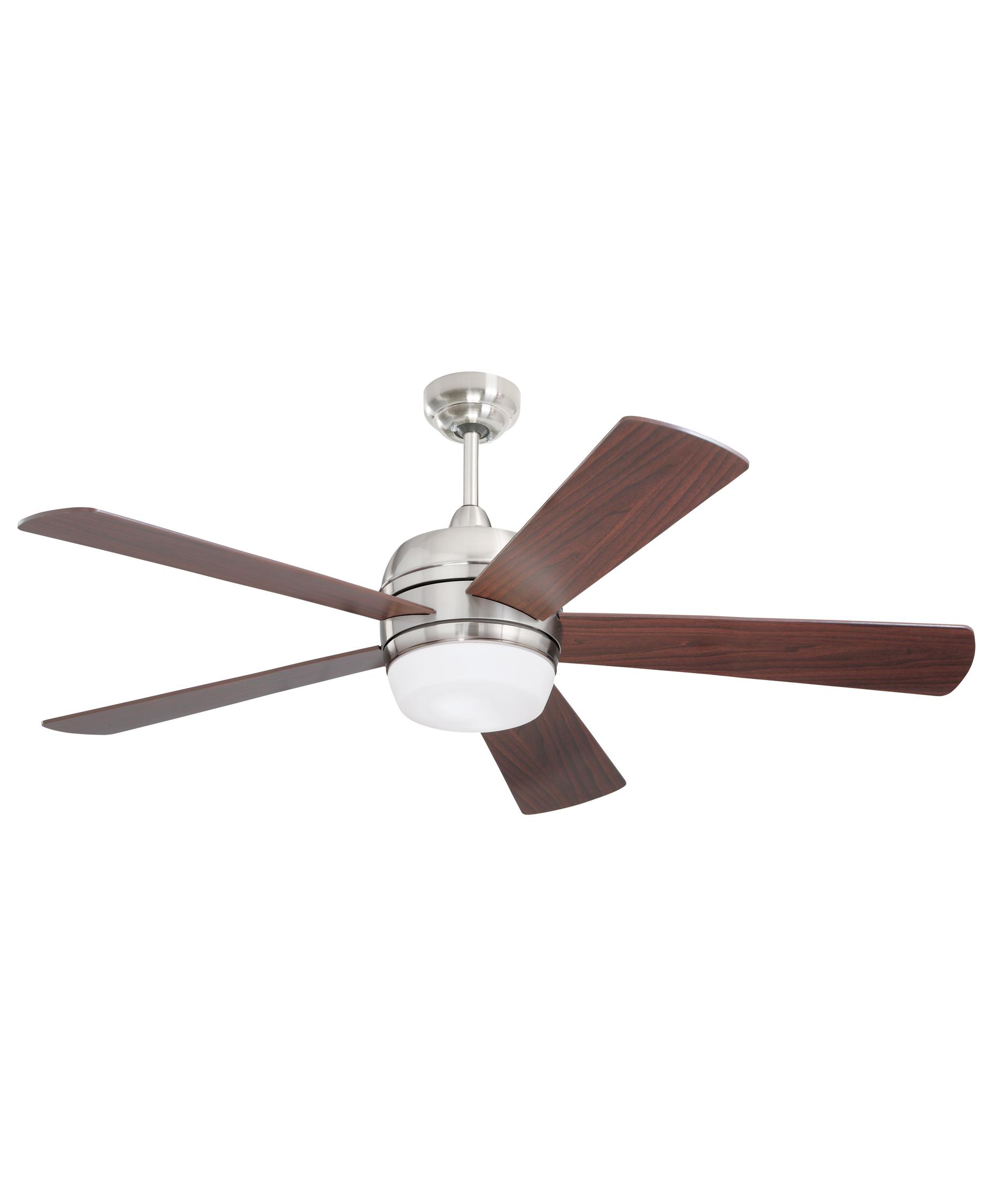 Emerson Cf930 Atomical Ceiling Fan Capitol Lighting 1 Shown In Brushed Steel Finish And Opal Matte Glass